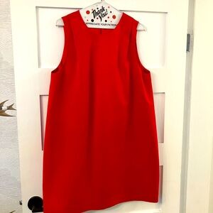 & Other Stories Paris Atelier red shift dress size 12US/42